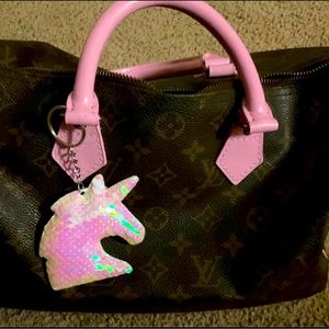 Authentic painted LV speedy 30